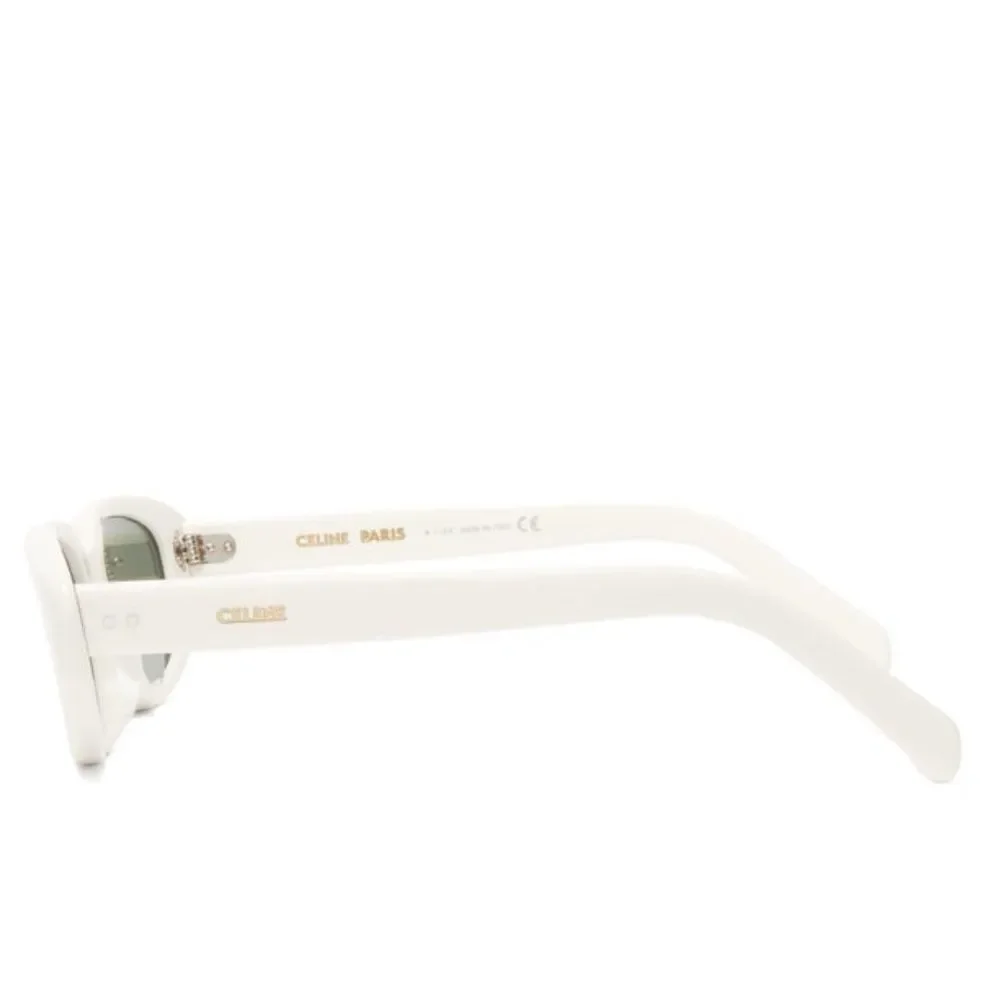 CELINE EYEWEAR  Oval acetate sunglasses white - Picture 6 of 9